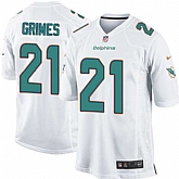 Nike Men & Women & Youth Dolphins #21 Brent Grimes White Team Color Game Jersey,baseball caps,new era cap wholesale,wholesale hats